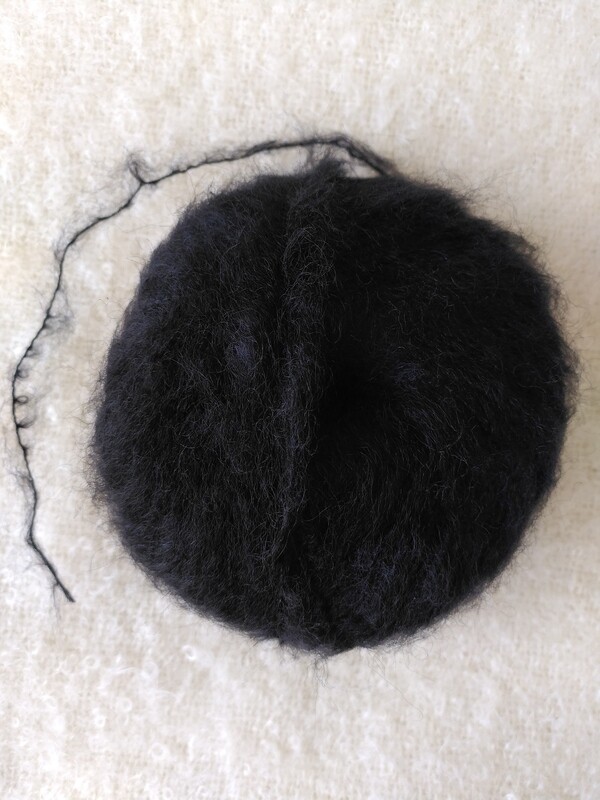 Pelotte Pur Mohair couleur Noir