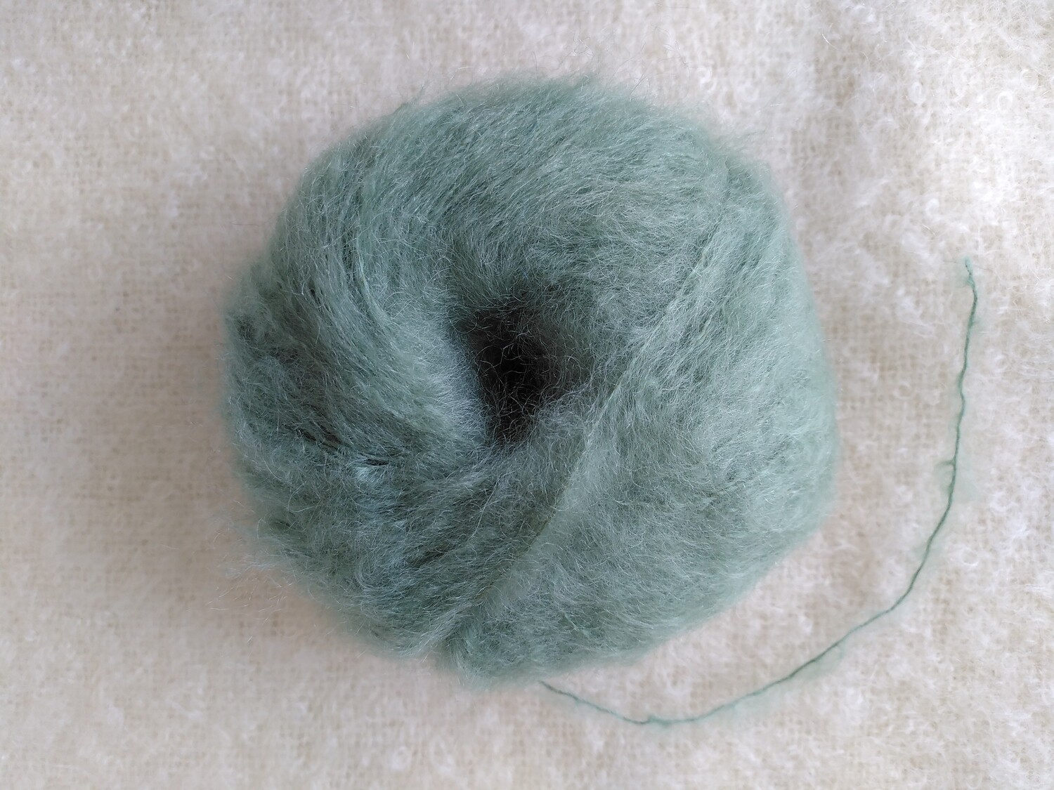 Pelotte Pur Mohair couleur Sauge