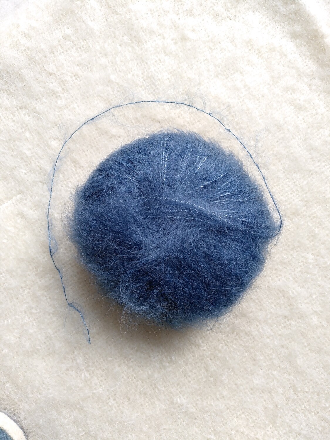 Pelote Mohair &amp; Soie couleur Arctique