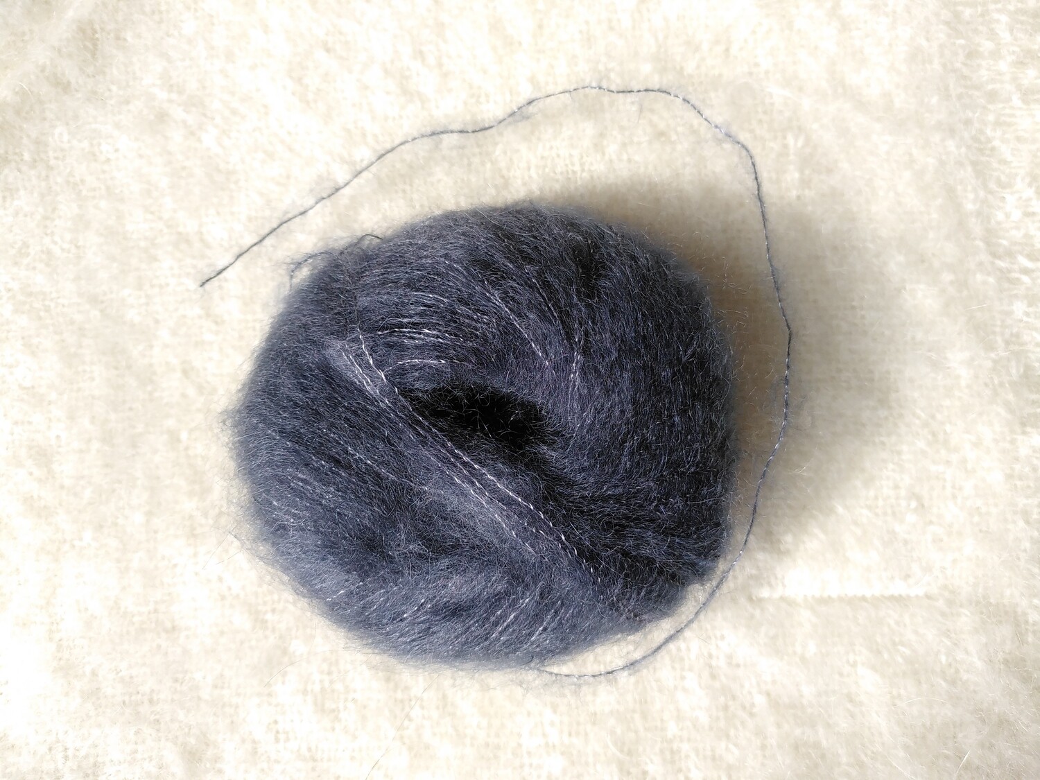 Pelote Mohair &amp; Soie couleur Ardoise