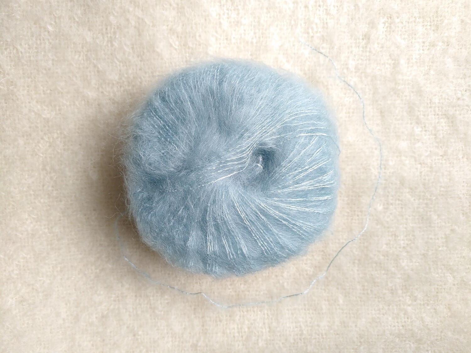 Pelote Mohair &amp; Soie couleur Baltique
