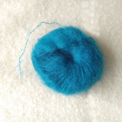 Pelote Mohair &amp; Soie couleur Lagon