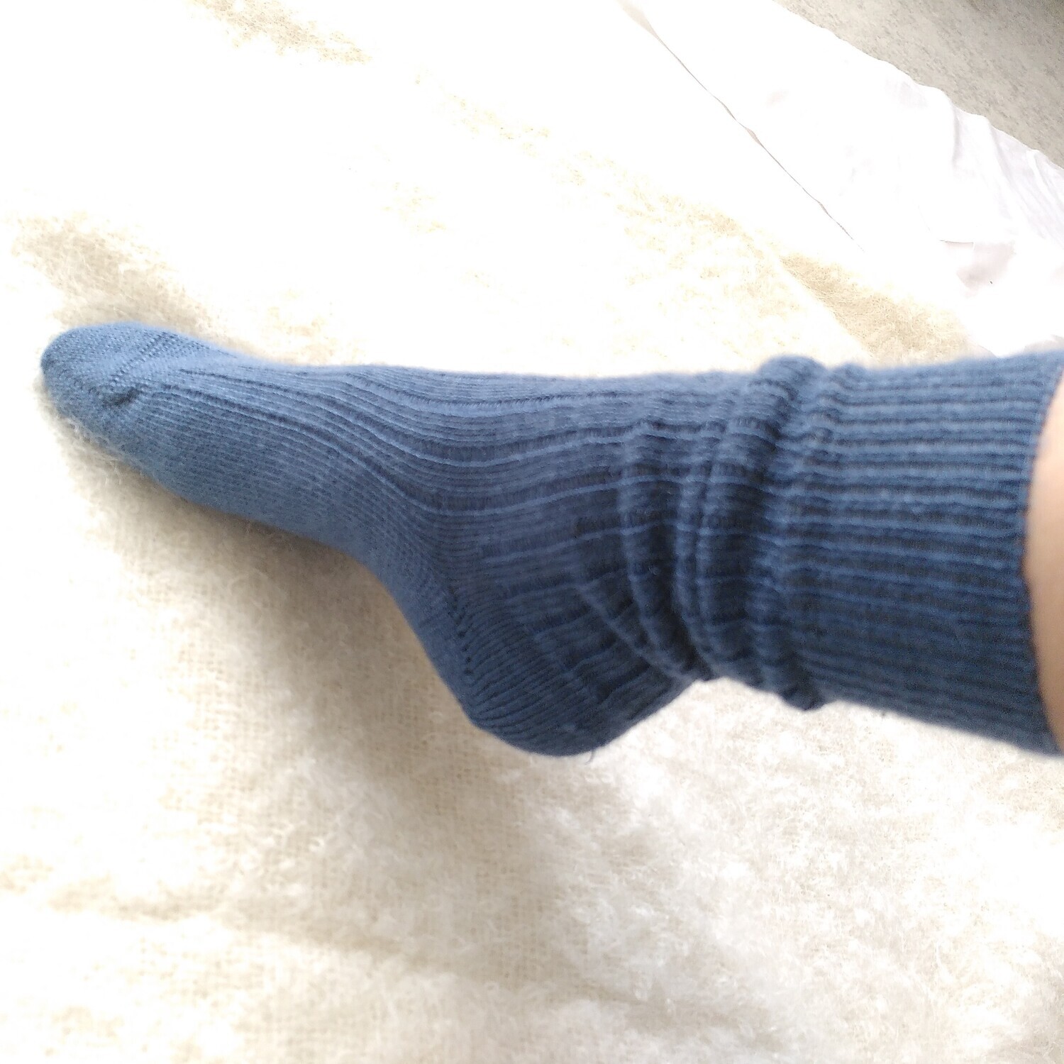 Chaussette 80% Mohair couleur Arctique