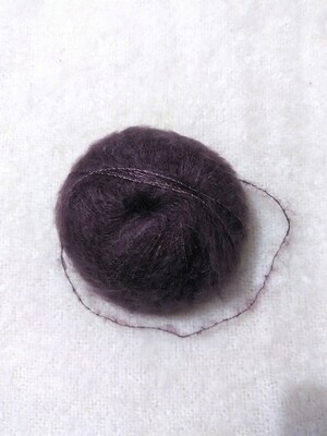 Pelote Mohair &amp;Soie couleur Amethyste