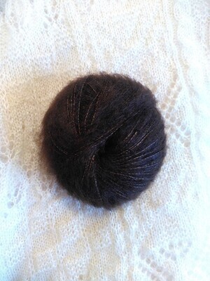 Pelote Mohair &amp;Soie couleur Chocolat