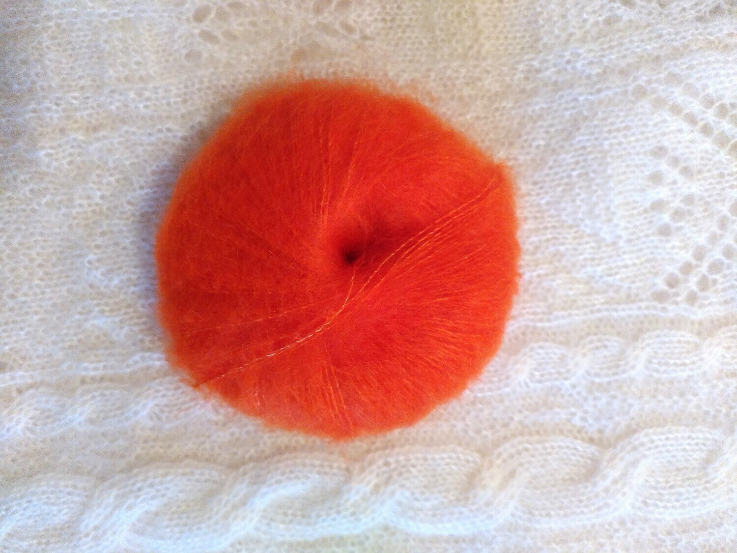 Pelote Mohair &amp;Soie couleur Navel