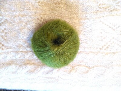 Pelote Mohair &amp;Soie couleur Anis