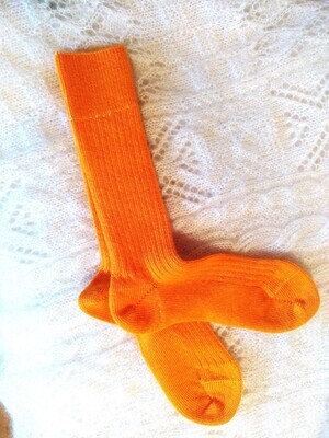 Chaussette 80% Mohair couleur Mangue