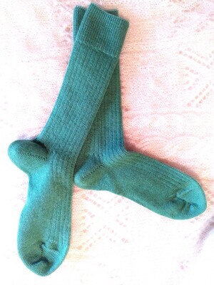 Chaussette 80% Mohair couleur Jade