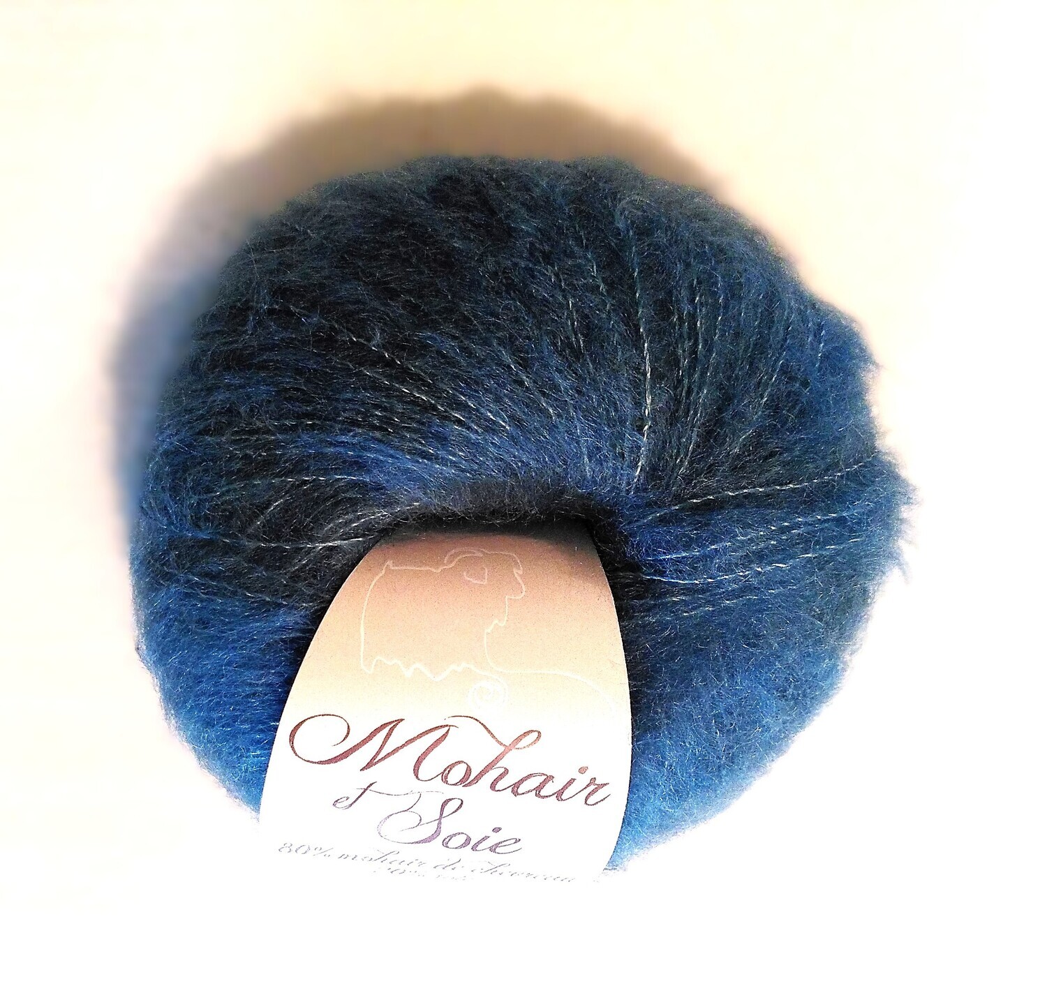 Pelote Mohair &amp;Soie couleur Mésange