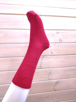 Chaussette 80% Mohair couleur Fushia