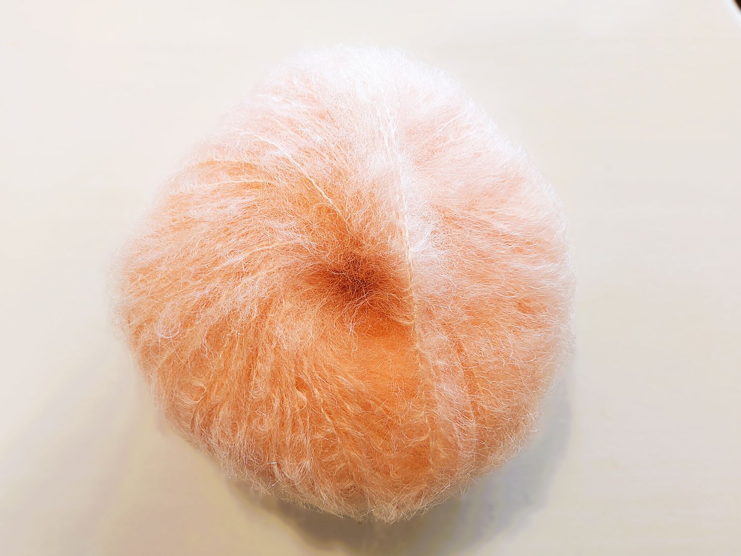 Pelote Pur Mohair couleur Rose coton