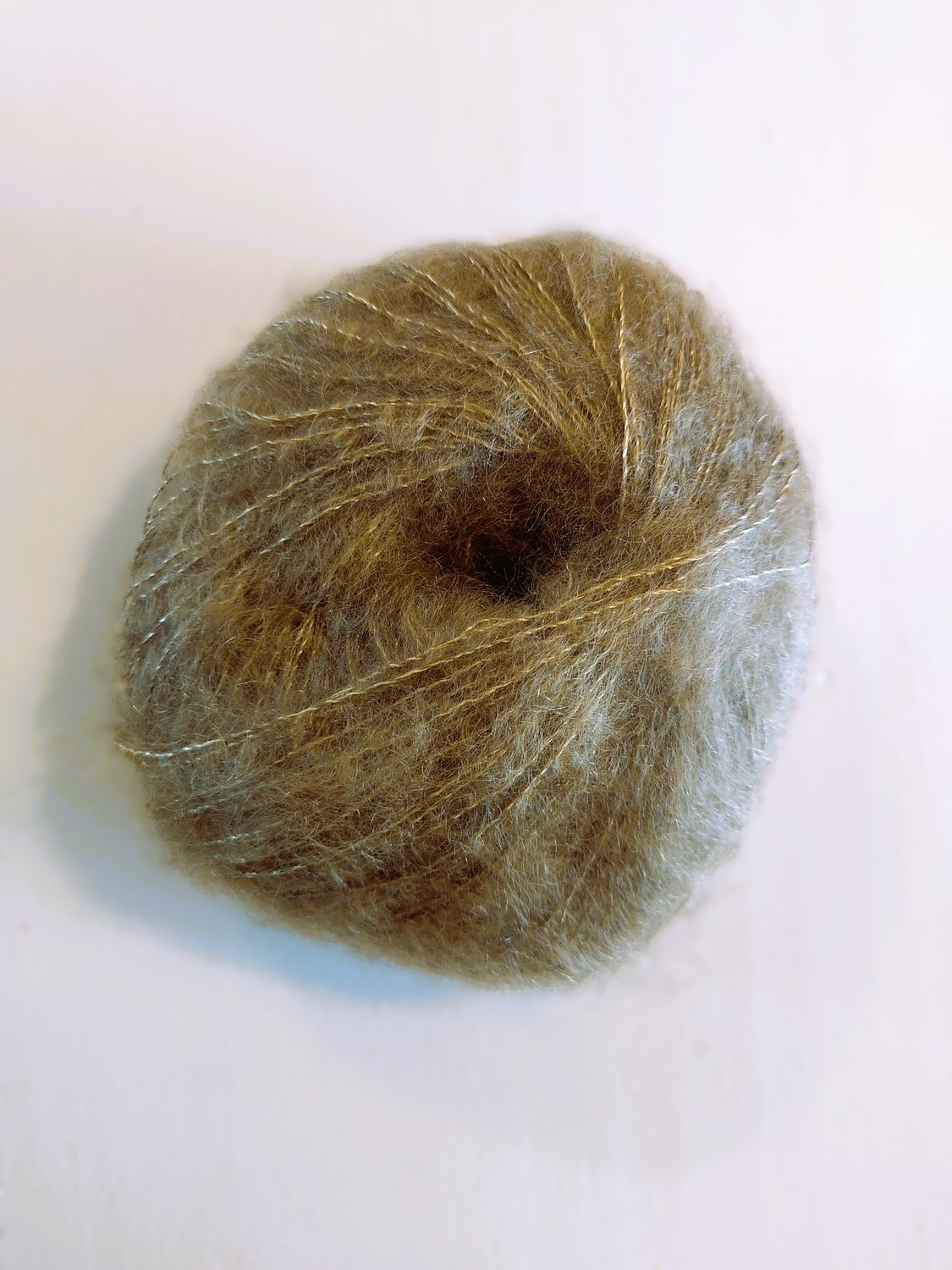 Pelote Mohair &amp; soie couleur Camel