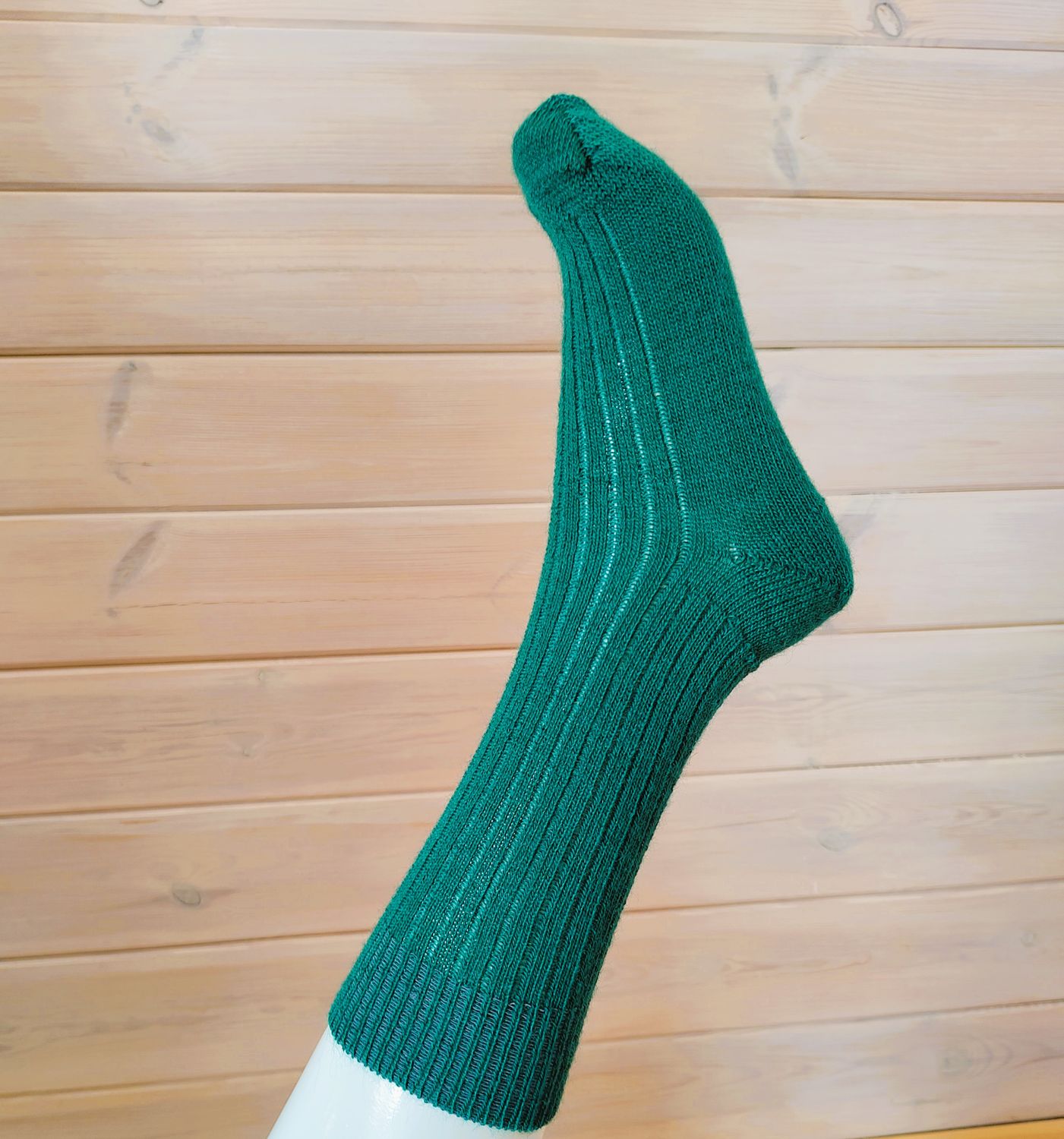Chaussette 80% Mohair couleur Emeraude