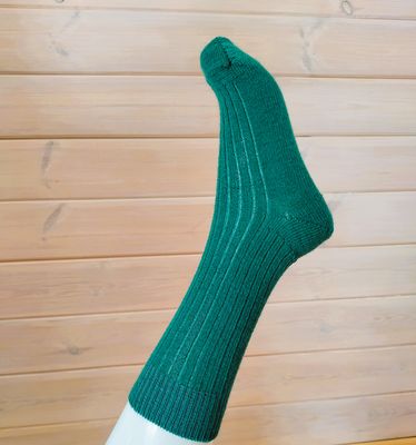 Chaussette 80% Mohair couleur Emeraude