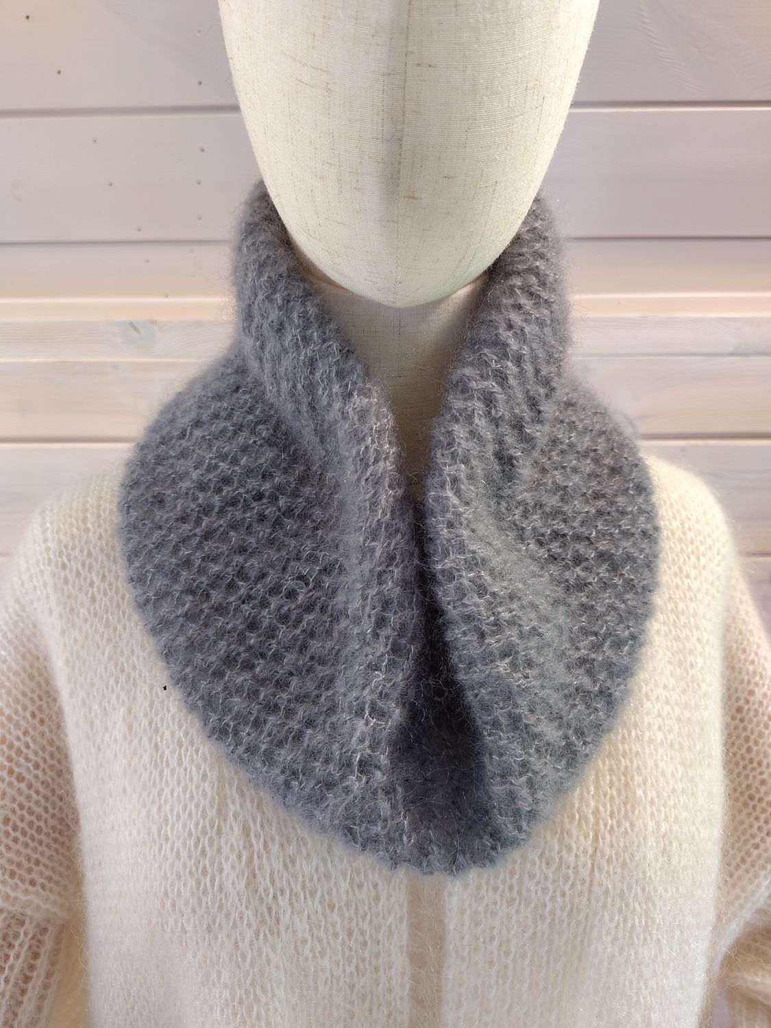 Snood couleur Inox