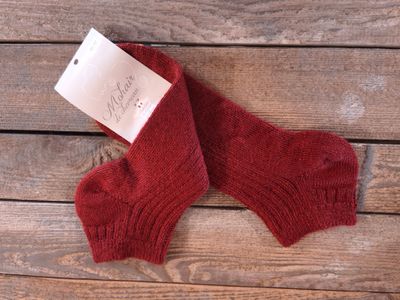 Socquettes 80% Mohair Terra Cota