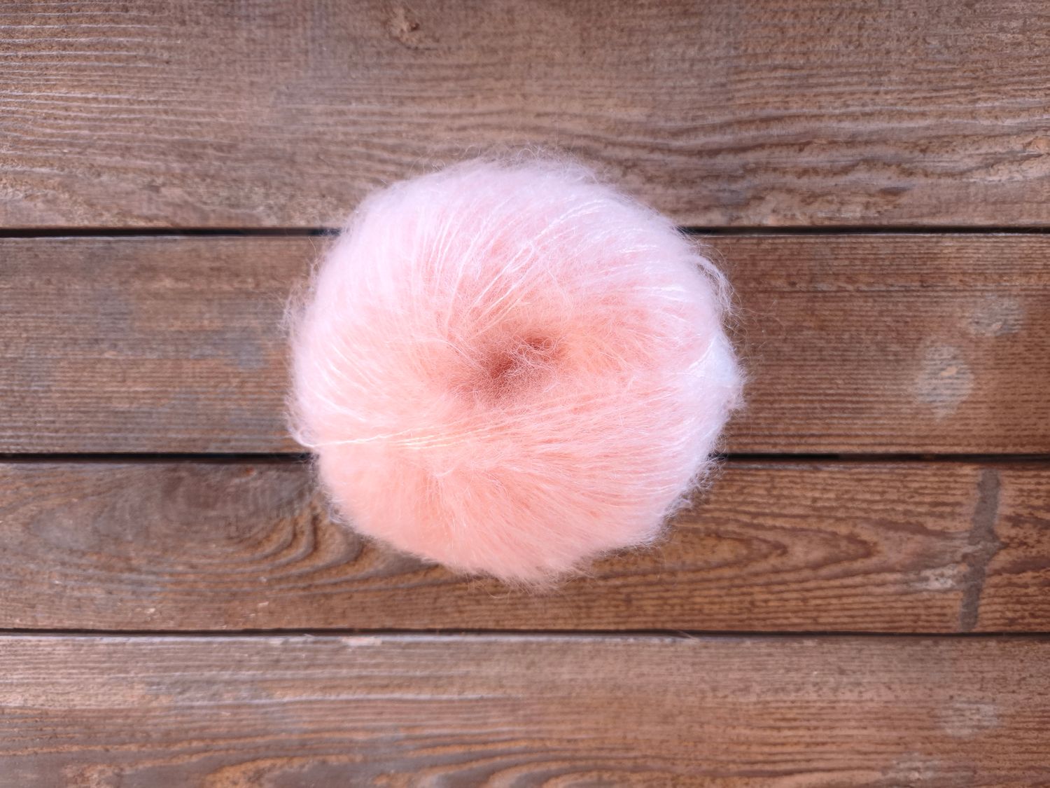 Pelote Mohair &amp; soie couleur Rose Coton