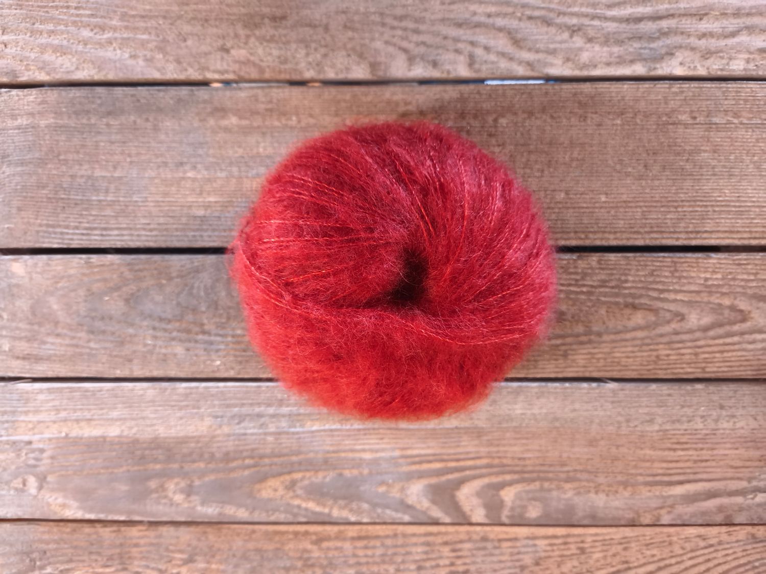 Pelote Mohair &amp; soie couleur Ecureuil