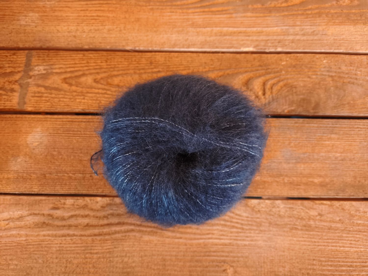 Pelote Mohair &amp; soie couleur Saphir