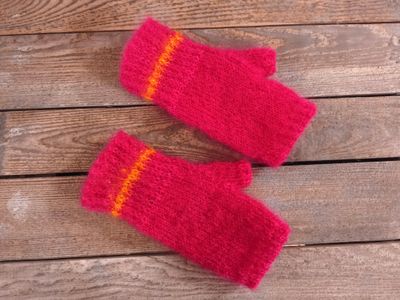 Mitaines Fushia &amp; Navel