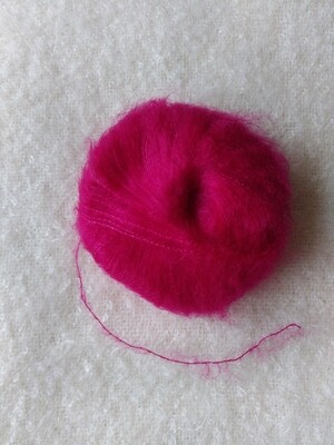 Pelote Mohair &amp; Soie couleur Fushia