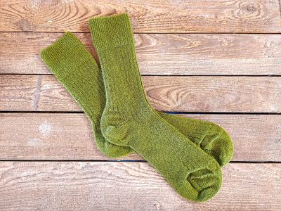 Chaussette 80% Mohair Anis