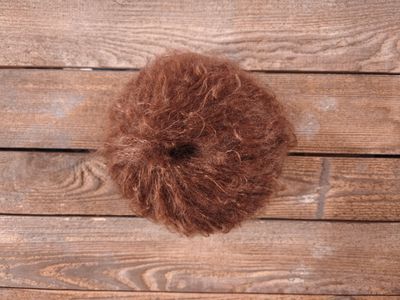 Pelote Pur Mohair couleur Chataigne