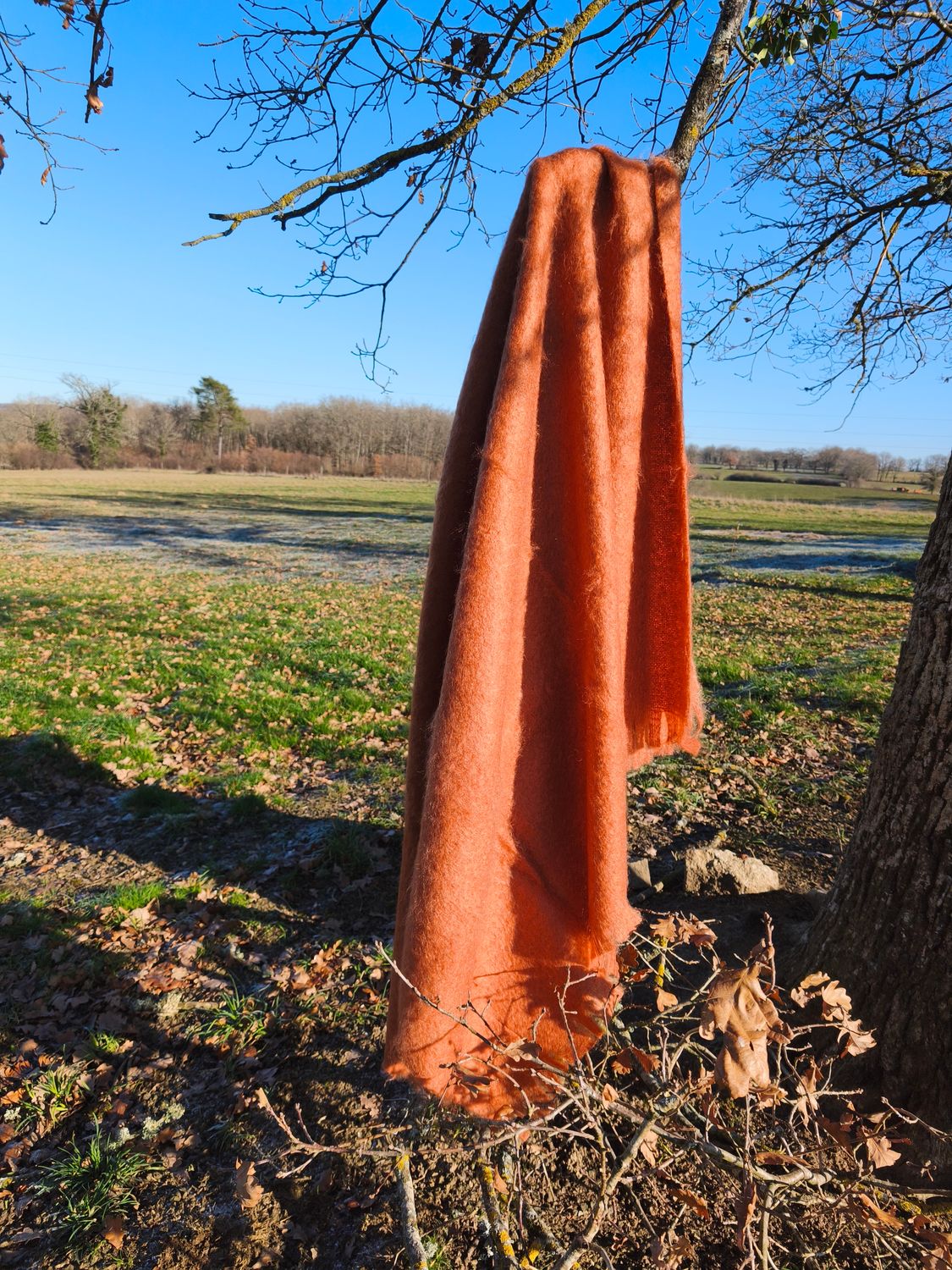 Grand plaid Terracotta