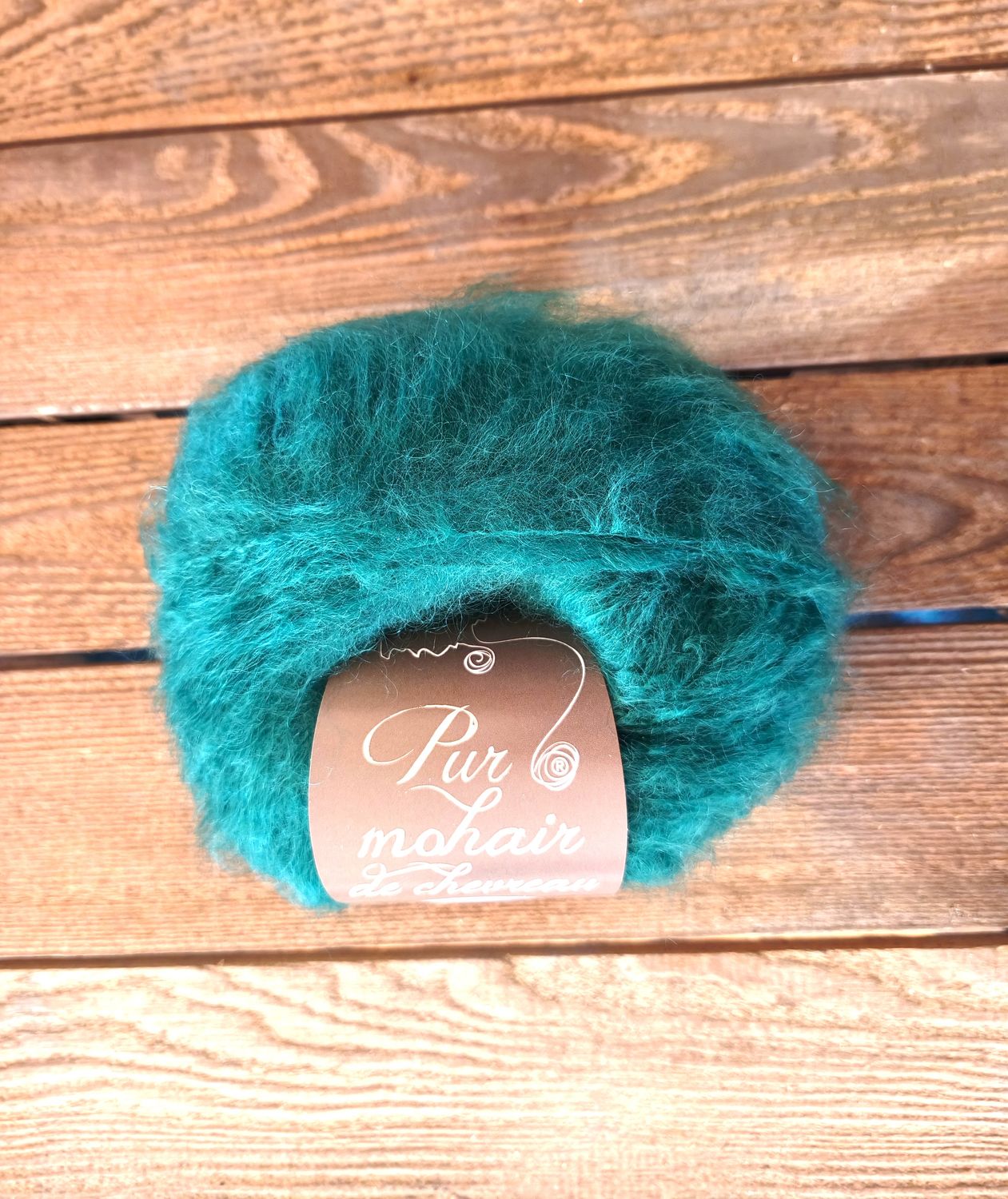 Pelote Pur Mohair couleur Emeraude