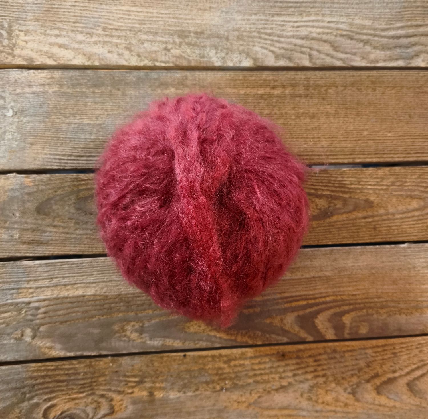 Pelote Pur Mohair couleur Griotte