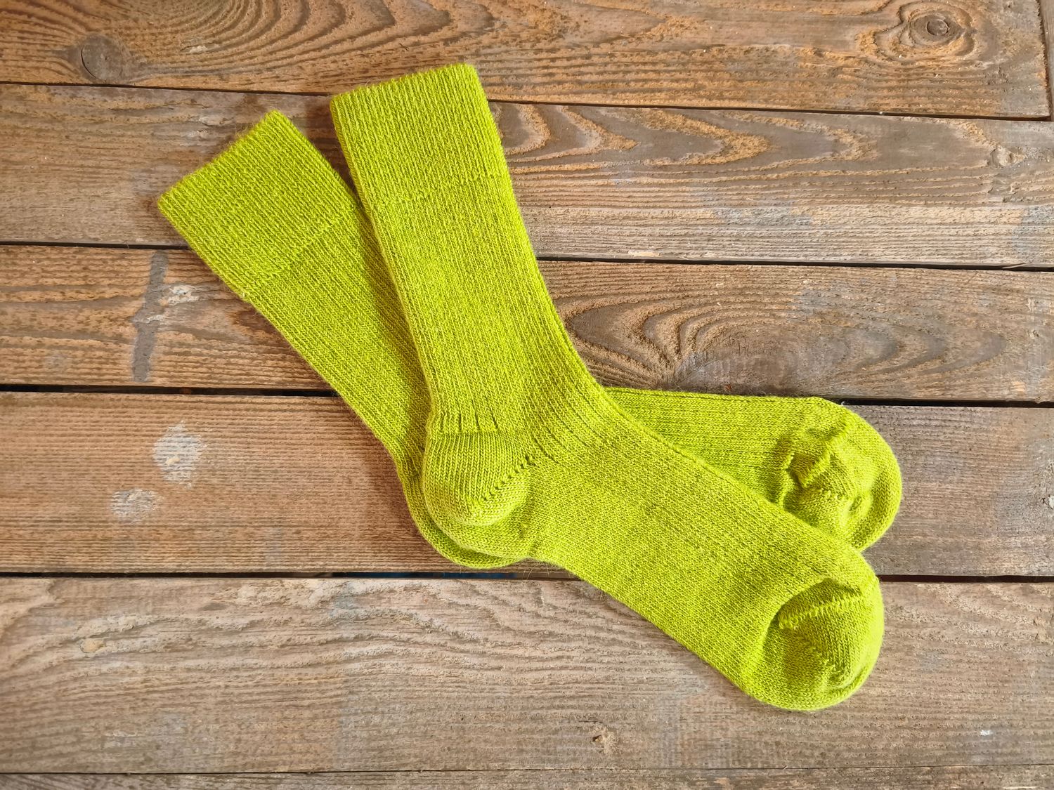 Chaussette 80%  Chartreuse