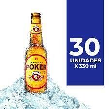 CERVEZA POKER BT 330 CAJA X 30