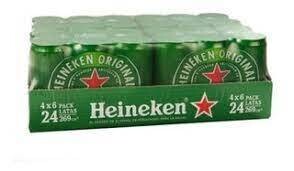 CERVEZA HEINEKEN LATA X 24un
