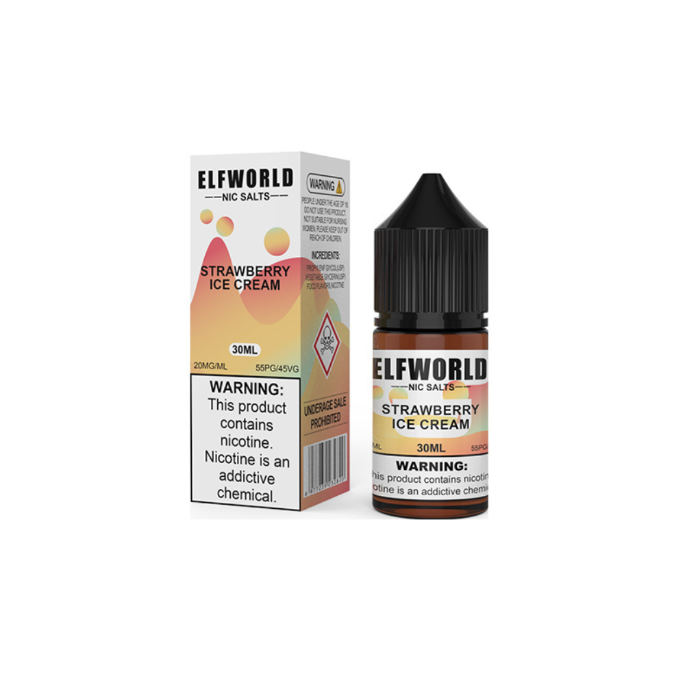 ElfWorld Liquid 5% 30ml Strawberry Ice Cream