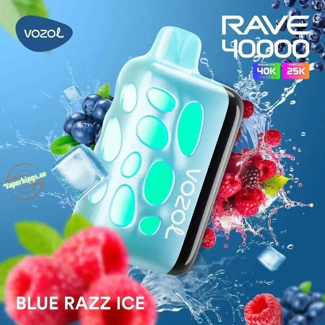 VOZOL RAVE 50000 Blue Razz Ice