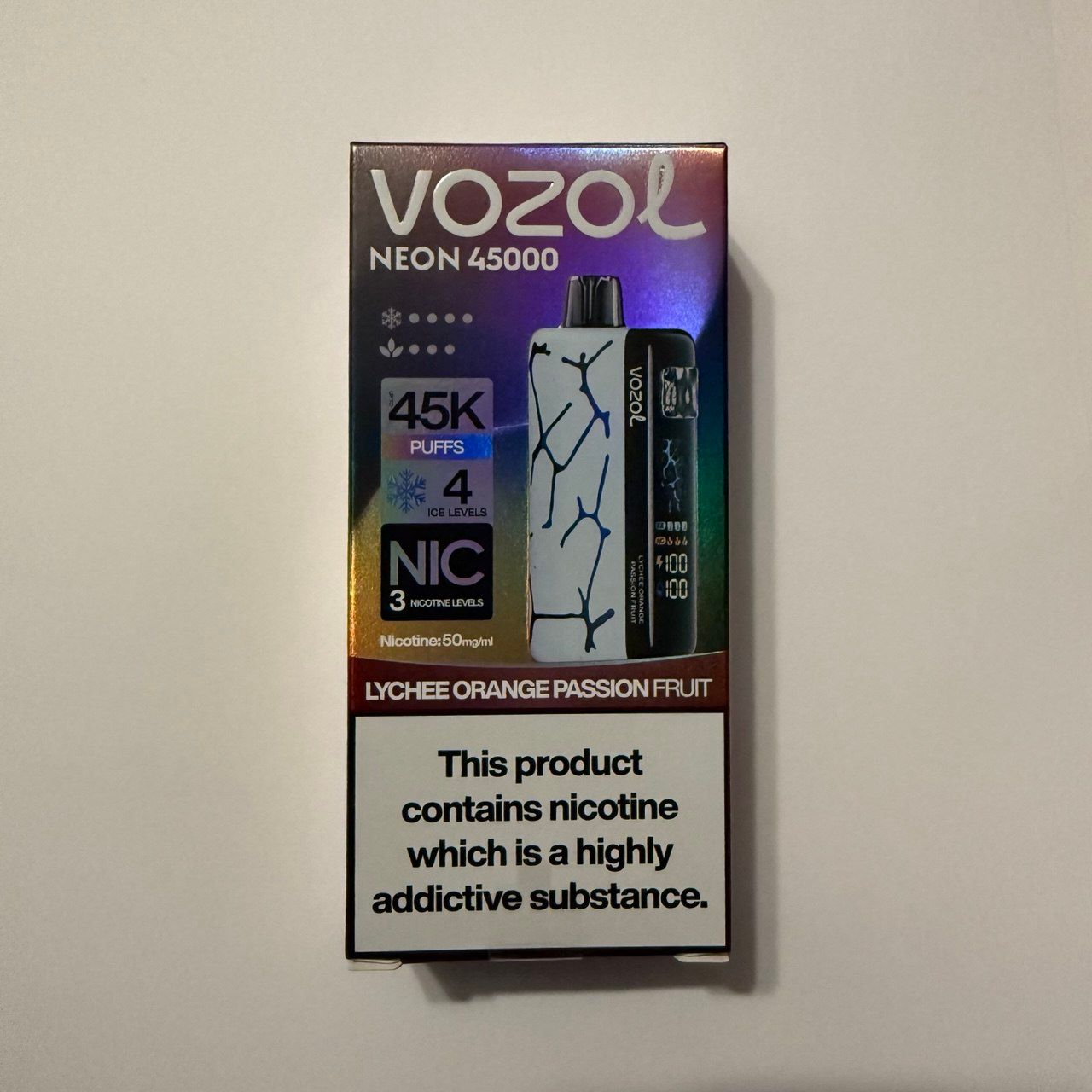 VOZOL NEON 45000 Lychee Orange Passion Fruit