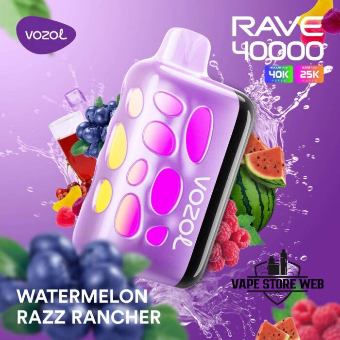 VOZOL RAVE 50000 Watermelon Razz Rancher