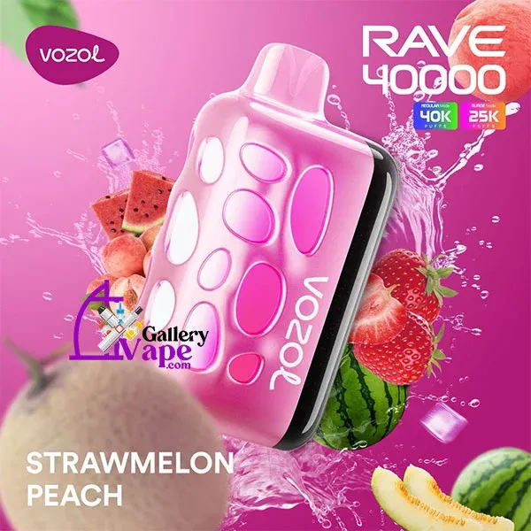 VOZOL RAVE 40000 Strawmelon Peach