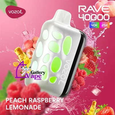 VOZOL RAVE 40000 Peach Raspberry Lemonade