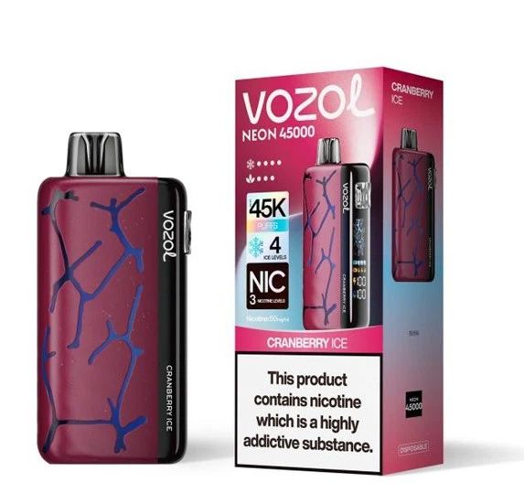 VOZOL NEON 45000 Cranberry Ice