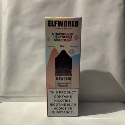 ElfWorld Liquid 5% 30ml Strawberry Raspberry Cherry Ice