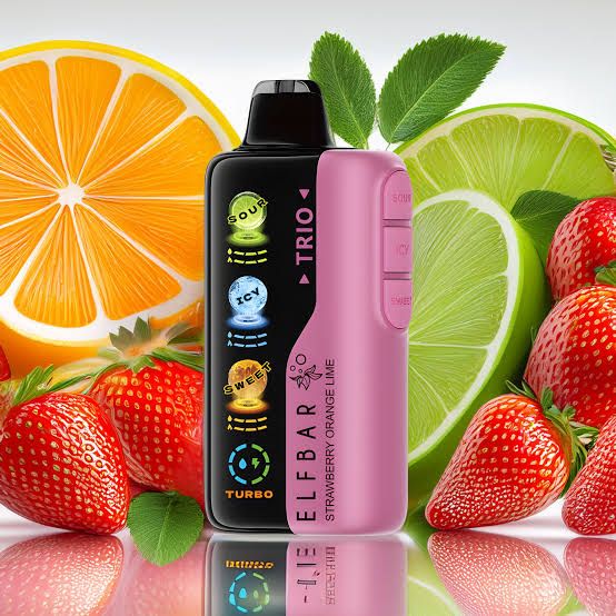ELFBAR Trio 40000 Strawberry Orange Lime