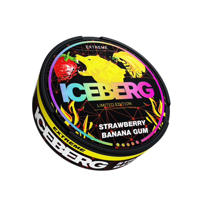 ICEBERG 50mg Strawberry Banana Gum