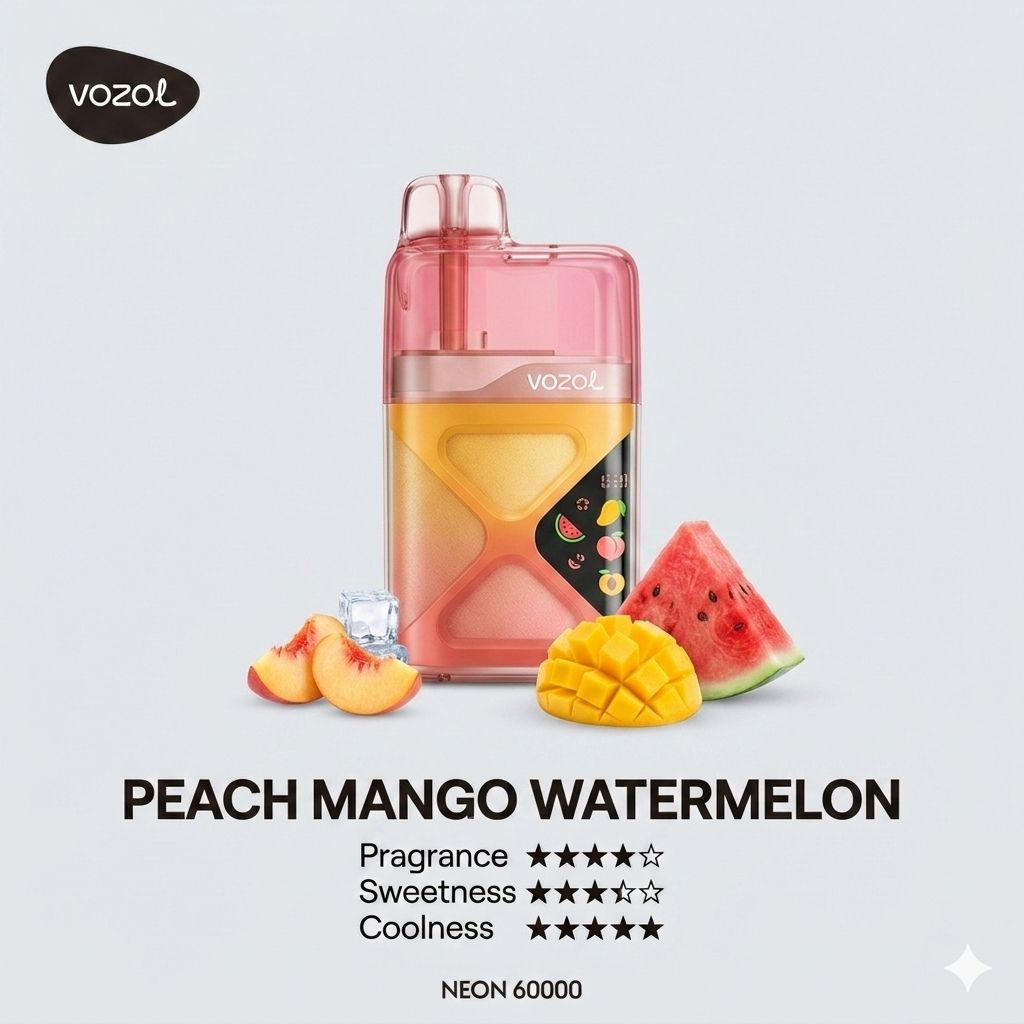 VOZOL NEON 60000 Peach Mango Watermelon