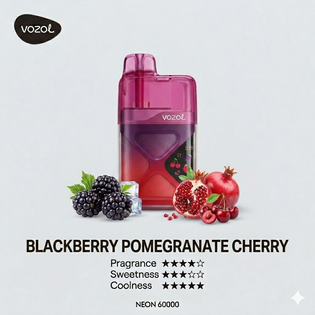 VOZOL NEON 60000 Blackberry Pomegranate Cherry