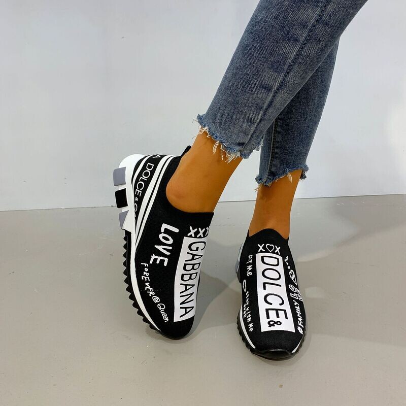 New Elastic Sports Shoes Socks Shoes Plus Size Women&#39;s Shoes