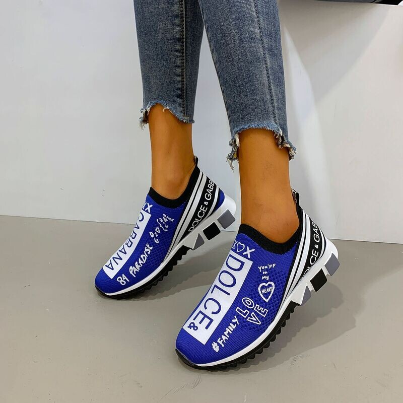 New Elastic Sports Shoes Socks Shoes Plus Size Women's Shoes