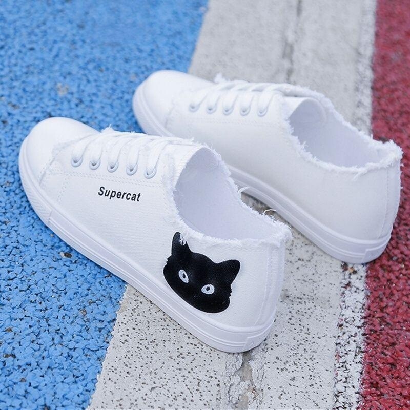 Canvas Shoes Women's Spring 2023 New Shoes Students Korean Version Of The Summer Small White Shoes Breathable Shoes Leisure Car Learning