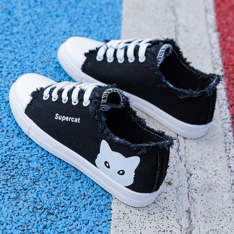 Canvas Shoes Women&#39;s Spring 2023 New Shoes Students Korean Version Of The Summer Small White Shoes Breathable Shoes Leisure Car Learning